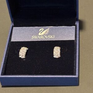 Swarovski Silver and Crystal Stud Earrings